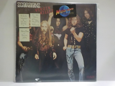 SCORPIONS - VIRGIN KILLER EX+/EX EU 1984 LP + 4 NIMMARIT!!!