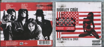MÖTLEY CRUE . CD-LEVY . RED , WHITE & CRUE