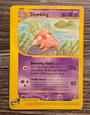 Slowking aquapolis rare!