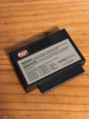 ZX Spectrum 48K joystick interface