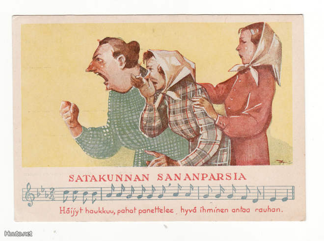 Postikortti, SATAKUNTA, sananparsia