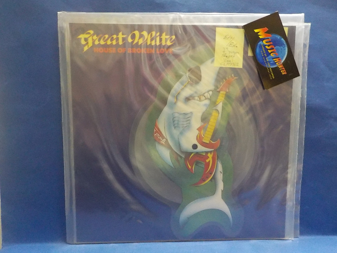 GREAT WHITE - HOUSE OF BROKEN LOVE EX+/EX+ 7" LP
