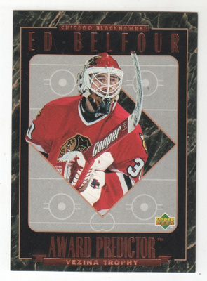 95-96 UD Award predictor Ed Belfour