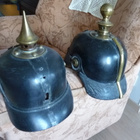 Saksalainen Piikkikypärä WW-1 Nahkakypärä - pikkukuva 5