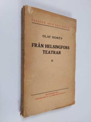 Olaf Homen : Från Helsingfors teatrar 2 (lukematon)