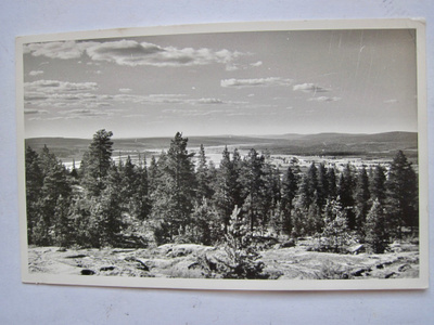 VANHA Postikortti Rovaniemi Ounasvaara Lappi 1958