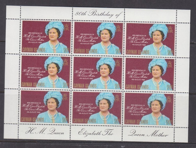 Cayman saaret Queen elisabet pienoisarkki br empire