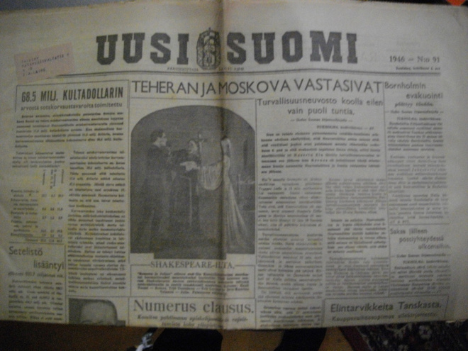 Uusi Suomi Nro 91 4.4.1946 (7.11)