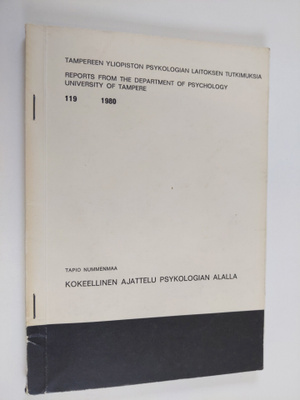 Tapio Nummenmaa : Kokeellinen ajattelu psykologian alalla