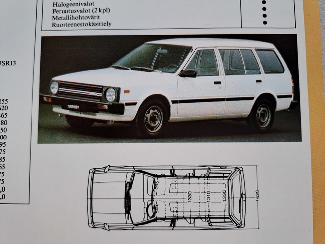 Nissan Sunny farmari -esite, 1987