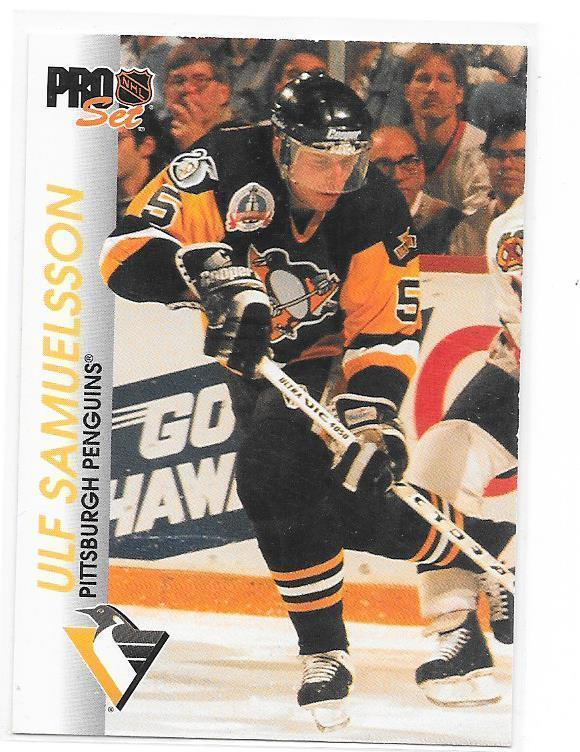 1992-93 ProSet #143 Ulf Samuelsson Pittsburgh Penguins