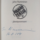 Juha Numminen : Pahan tekijä : jännitysromaani (signeerattu) - pikkukuva 3