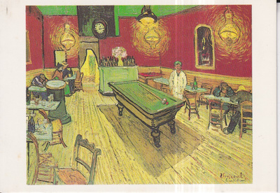Biljardi. Cafe at Night by Vincent van Gogh, e105