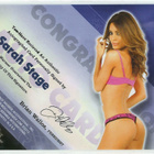Bench Warmer 2013 Hobby Autograph Sarah Stage nimmari - pikkukuva 2