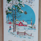 Uttuslien: Vanha leidi tarpoo lumessa kirkolle, p. 1953 - pikkukuva 1