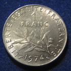 1 franc 1974.Ranska- France - pikkukuva 2
