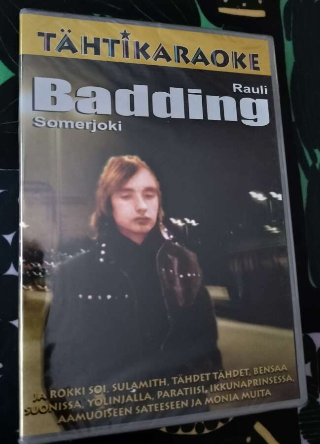 RAULI BADDING SOMERJOKI-TÄHTIKARAOKE-DVD UUSI (Muoveissa)