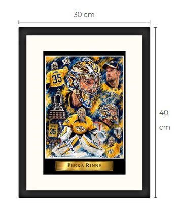 Uusi Pekka Rinne Nashville NHL art print Limited Edition