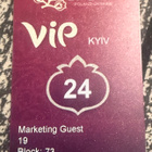 UEFA EURO 2012 KYIV MATCH 24 VIP BADGE - pikkukuva 1