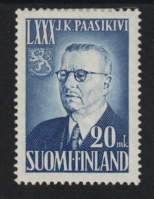 1950 Pres. J.K. Paasikivi 80v merkki leimaamattomana