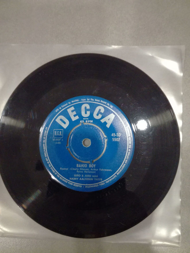 EERO & JUSSI Banjo Boy/Mustapha sing. Decca 45 SD5507 v.1960