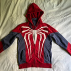 MARVEL punainen/harmaa Spider-Man vetoketjuhuppari, koko S - pikkukuva 1