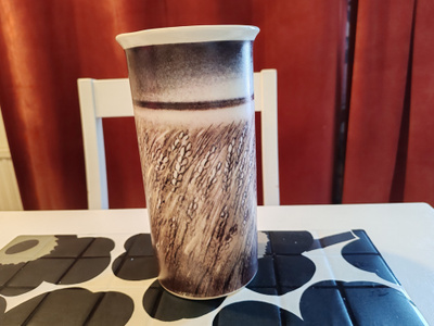 Arabia Hankkija maljakko desing by Helja Liukko-Sundstrom