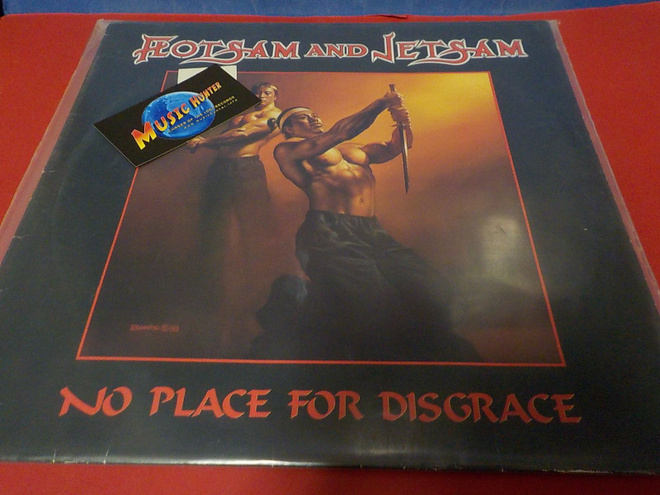 FLOTSAM AND JETSAM - NO PLACE FOR DISGRACE EX+/EX+ LP