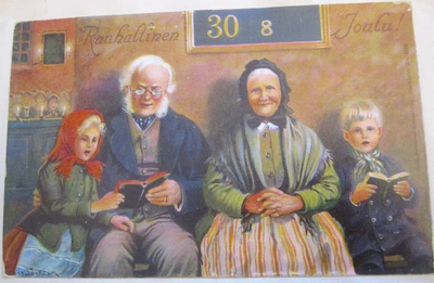 2 VANHAA Postikorttia mm. Jenny Nyström 1900-l