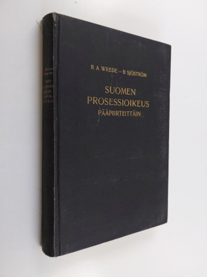 R. A. Wrede : Suomen prosessioikeus pääpiirteittäin