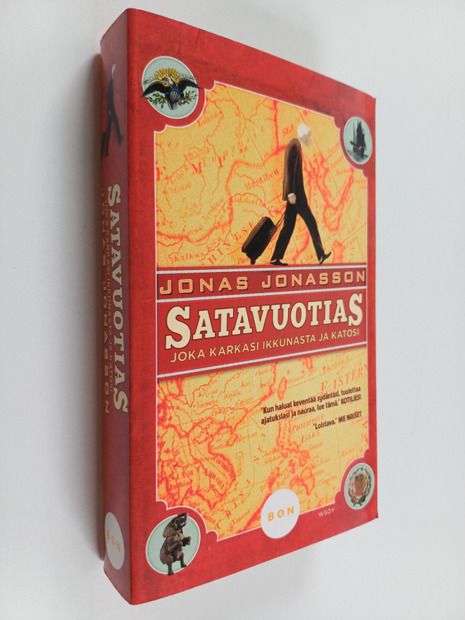 Jonas Jonasson : Satavuotias joka karkasi ikkunasta ja ka...