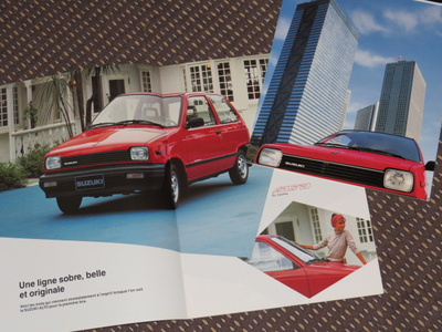 1986 Suzuki Alto esite - KUIN UUSI - 12 sivua