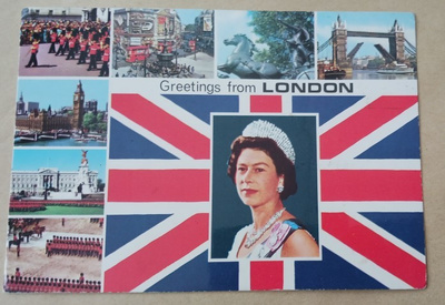 Kuningatar Elisabeth II, monikuvapk Lontoo, p. 1973.