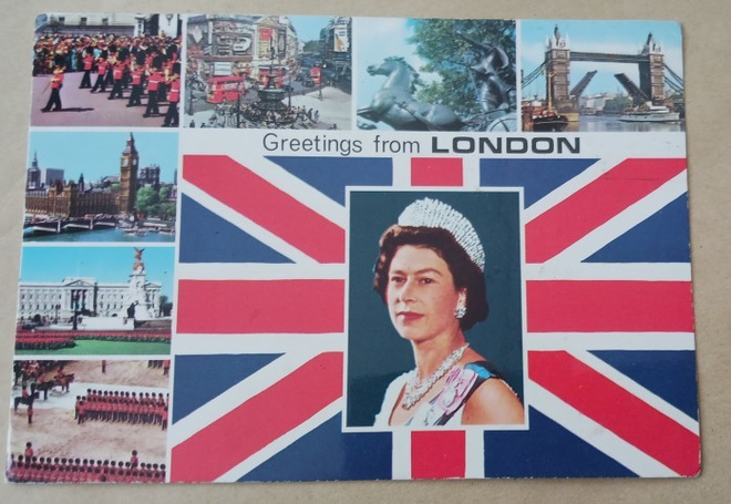Kuningatar Elisabeth II, monikuvapk Lontoo, p. 1973.