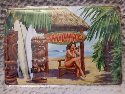 PELTIKYLTTI ALOHA 30X20CM *UUSI!*