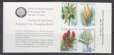 1995 metsämerkit vihko postituoreena.