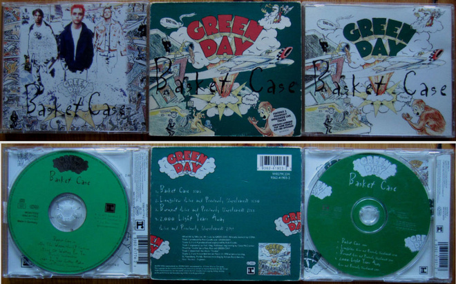 3 kpl erilaisia GREEN DAY: Basket Case - CD EP:eitä [RARE]