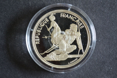 Olympia Ranska 1992 100 Francs Ag