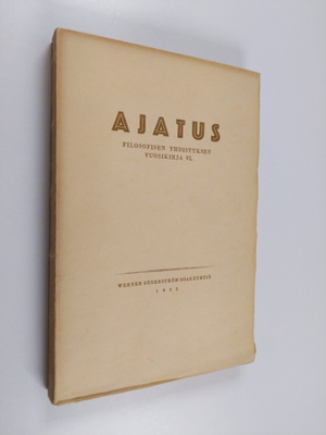 Ajatus 6 : Filosofisen yhdistyksen vuosikirja