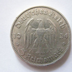 Natsi-Saksa 5 reichsmark 1934 D Potsdam Garrison Church - pikkukuva 2