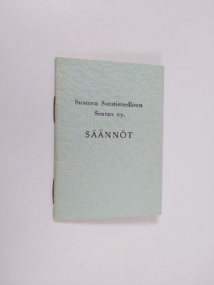 Suomen sotatieteellisen seuran r.y. säännöt
