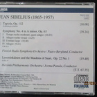 Jean Sibelius TAPIOLA - SYMPHONY NO. 4 - LEMMINKÄINEN (CD) - pikkukuva 2