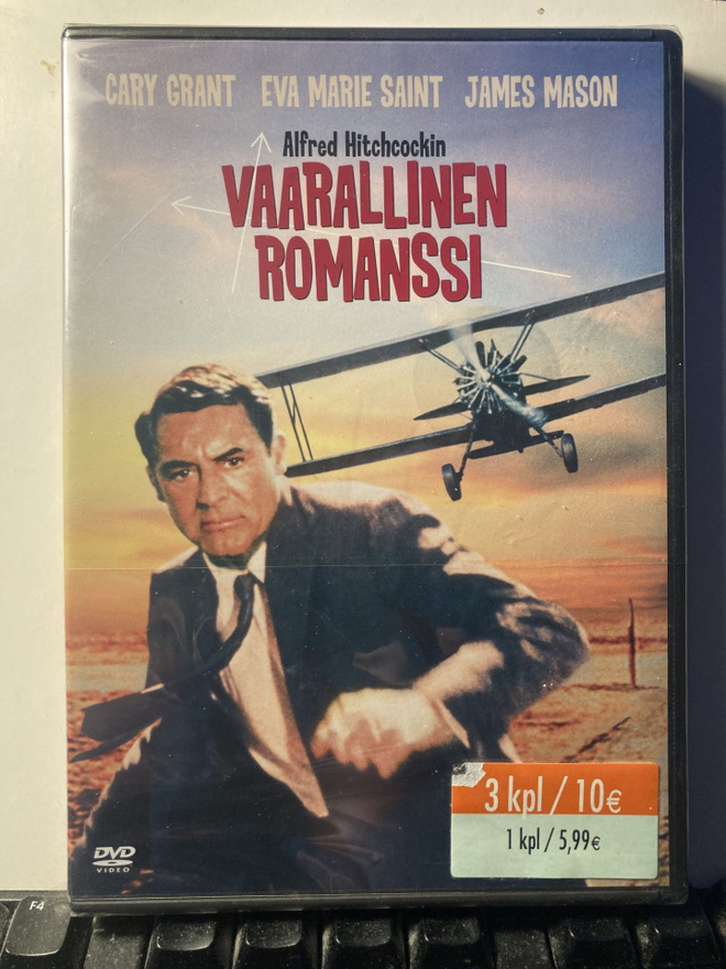 VAARALLINEN ROMANSSI, DVD, Hitchcock, muoveissa