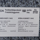 Panda Postimerkki 1943 Punainen Risti - pikkukuva 2
