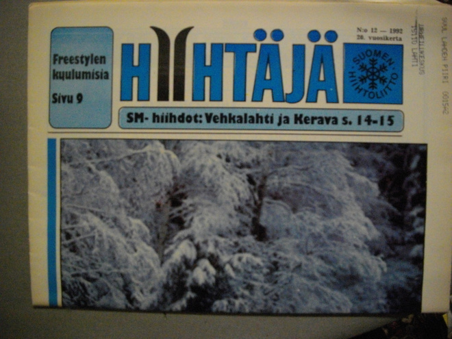 Hiihtäjä lehti Nro 12/1992 (17.3)