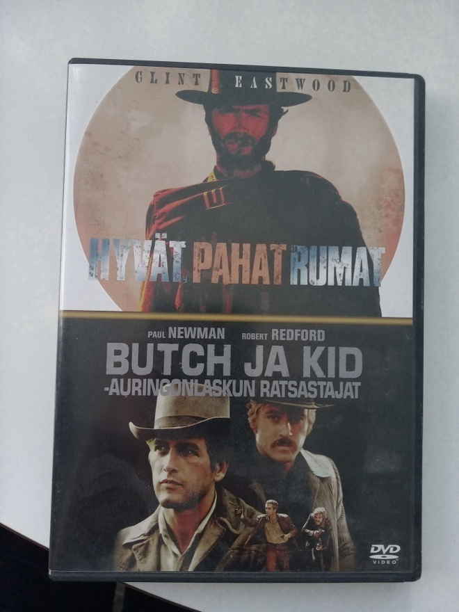 2DVD HYVÄT PAHAT JA RUMAT & BUTCH JA KID - AURINGONLASKUN...
