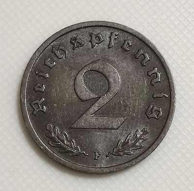 Saksa 2 Pfennig 1937F