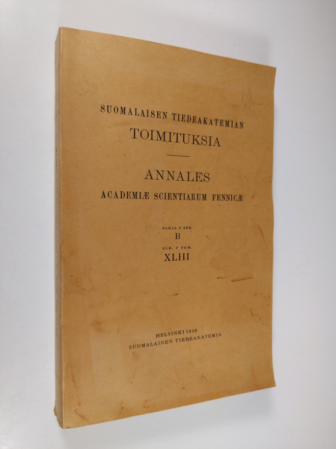 Suomalaisen Tiedeakatemian Toimituksia - Annales Academia...
