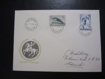 FDC 1958 Hiihdon MM-kilpailut