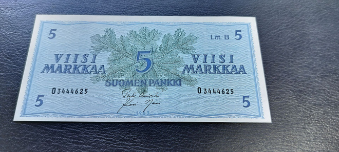 5mk 1963 Litt.B, UUS-Nar, O-sarjaa, KL 9-10